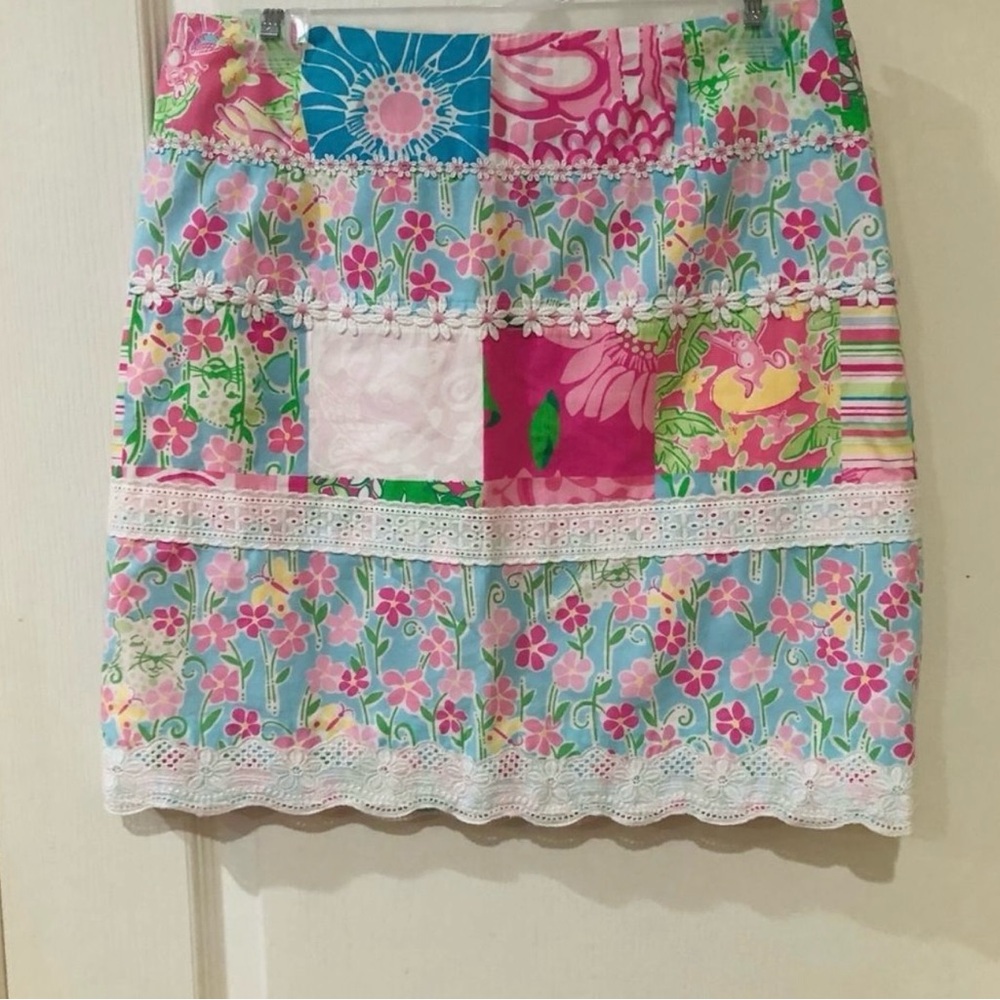 Floral Patchwork Skirt - Multicolor - image 1